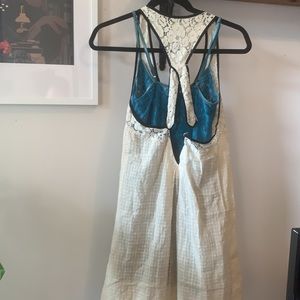 Urban Outfitters apron dress gingham lace set